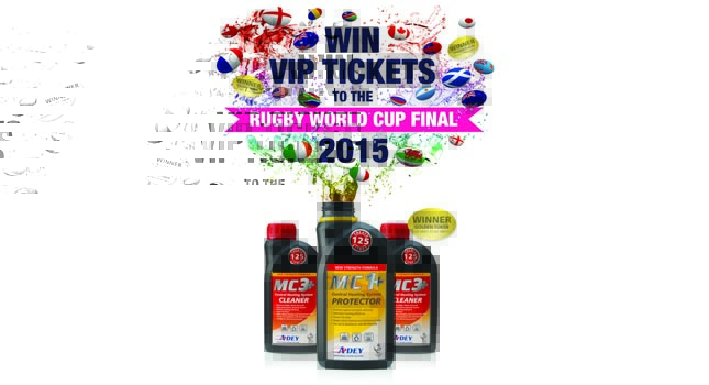 Find a golden token to win tickets to the Rugby World Cup with Adey image